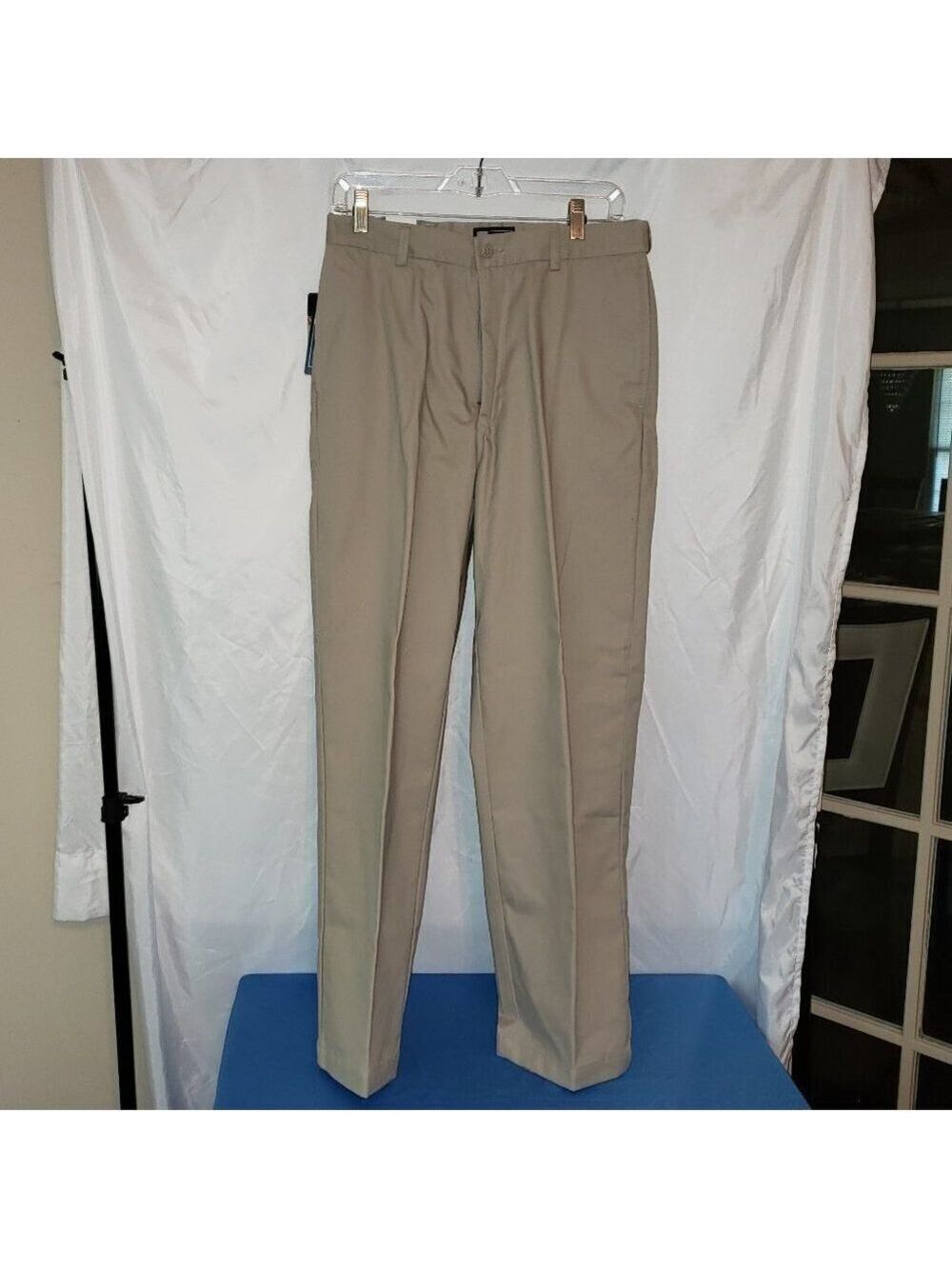 NWT Men's BLUE GENERATION Classic Fit Flat Front Teflon Twill Khaki's - 32/30